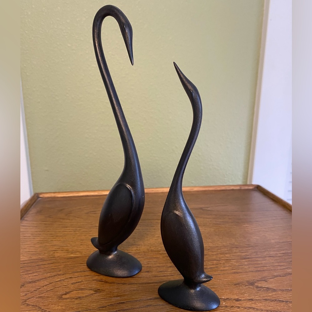 2 MCM Ceramic Figures Crane